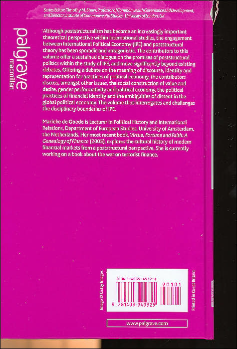 International Political Economy and Poststructural Politics