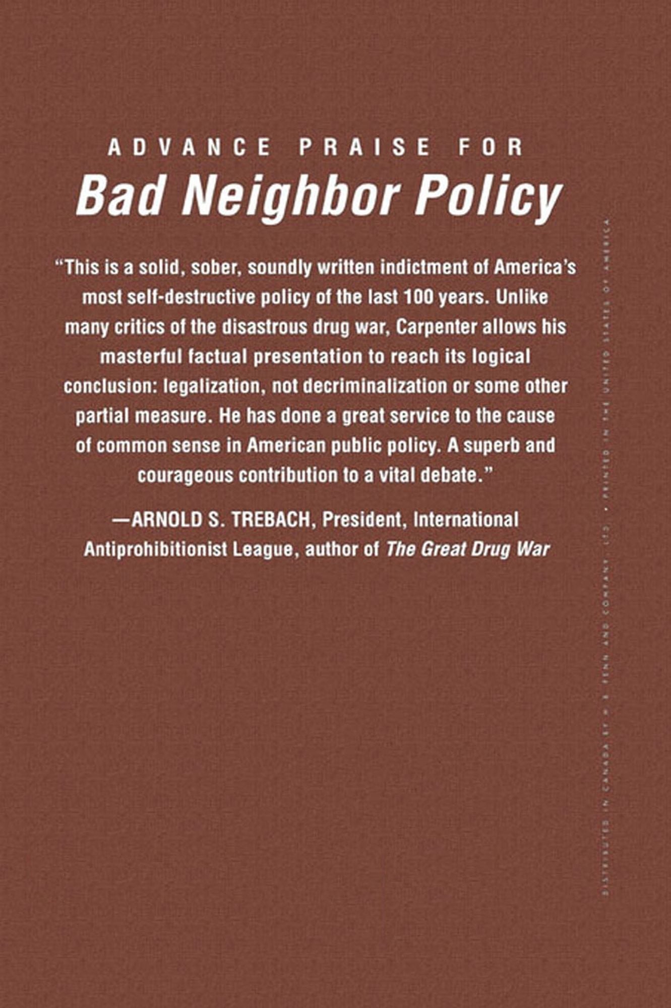 Bad Neighbor Policy