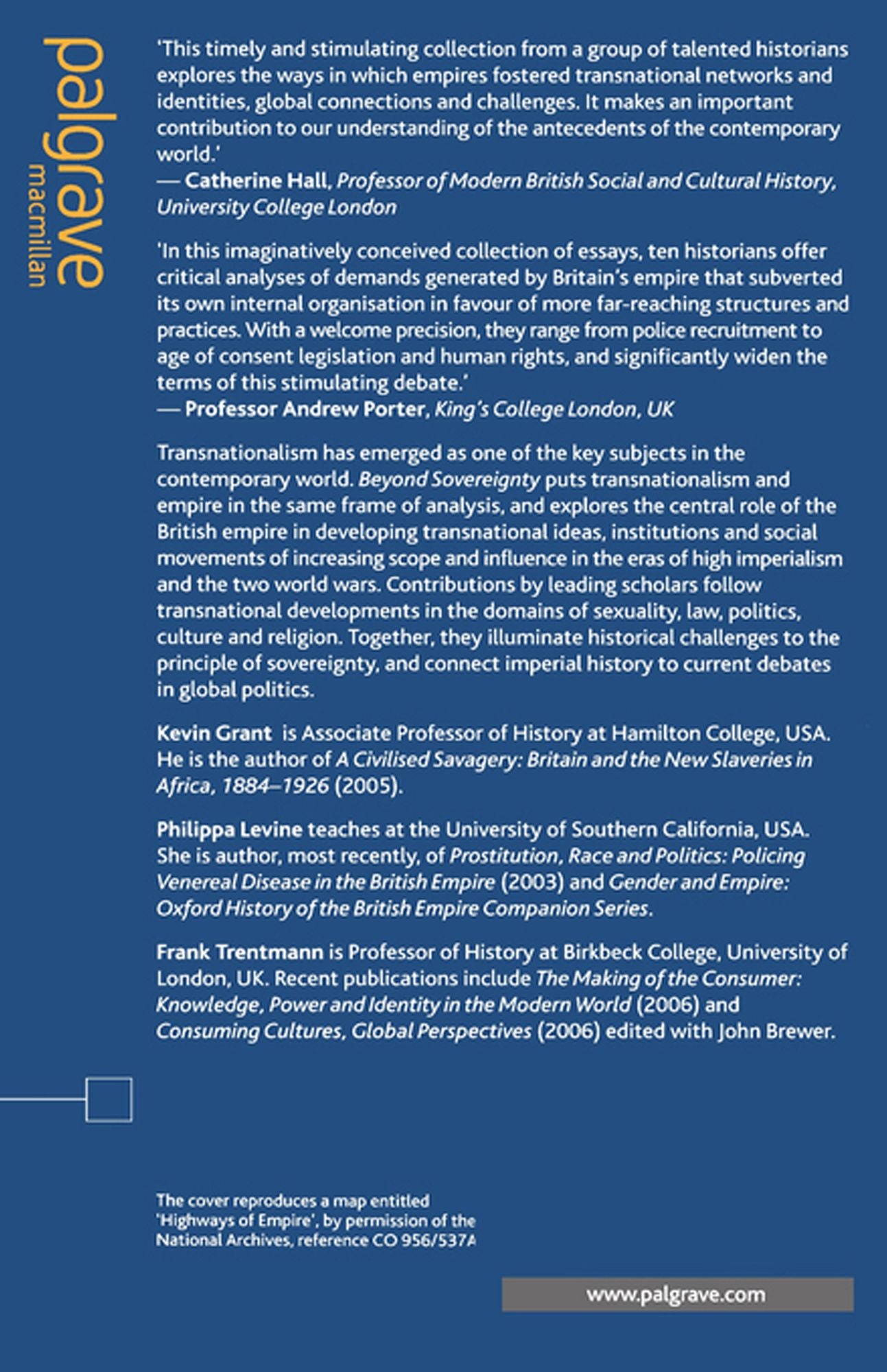 Beyond Sovereignty: Britain, Empire and Transnationalism, c.1880-1950