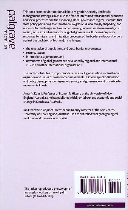 Mobility, Labour Migration and Border Controls in Asia