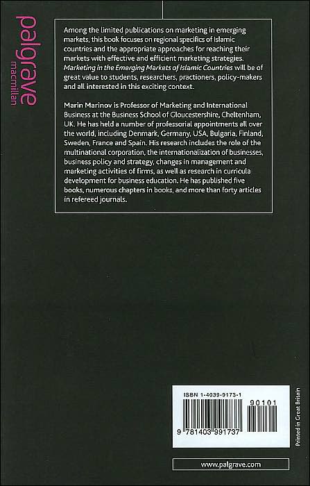 Marketing in the Emerging Markets of Islamic Countries