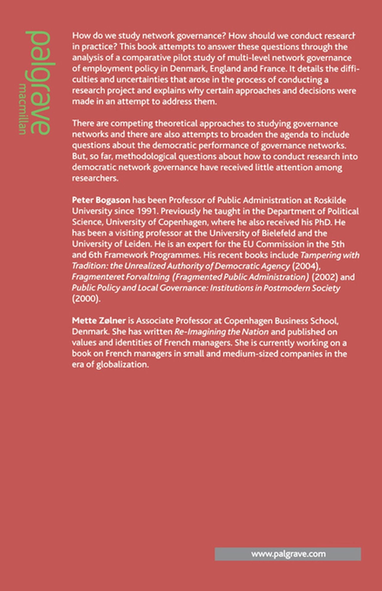 Methods in Democratic Network Governance