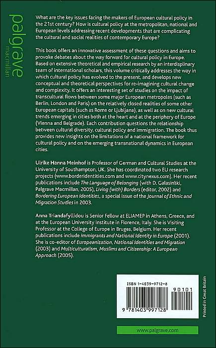 Transcultural Europe: Cultural Policy in a Changing Europe