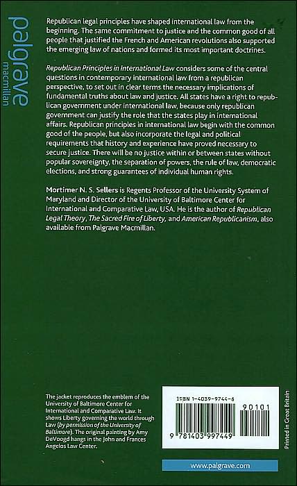 Republican Principles in International Law: The Fundamental Requirements of a Just World Order