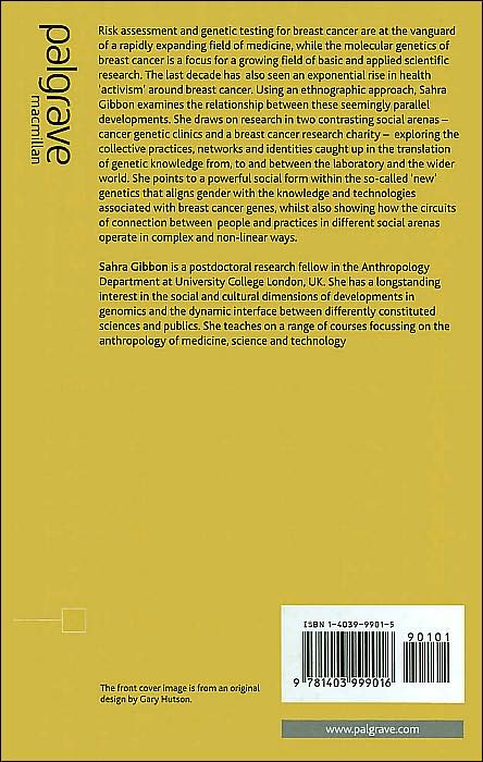 Breast Cancer Genes and the Gendering of Knowledge: Science and Citizenship in the Cultural Context of the 'New' Genetics