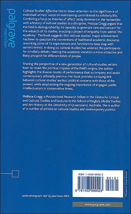 Cultural Studies' Affective Voices