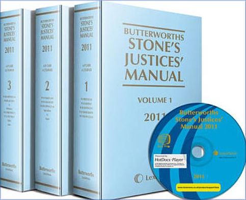 Butterworths Stone's Justices' Manual 2011. Edited by A.P. Carr and A.J. Turner