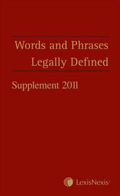 Words and Phrases Legally Defined Supplement.