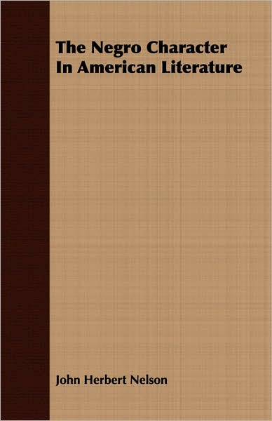 Negro Character in American Literature