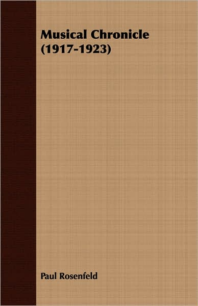 Musical Chronicle (1917-1923)
