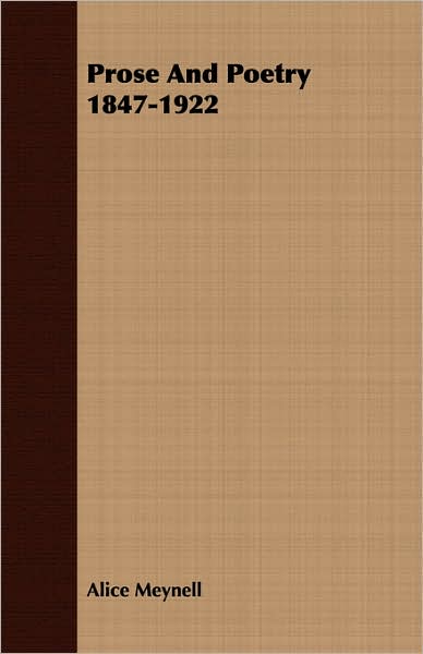 Prose and Poetry 1847-1922