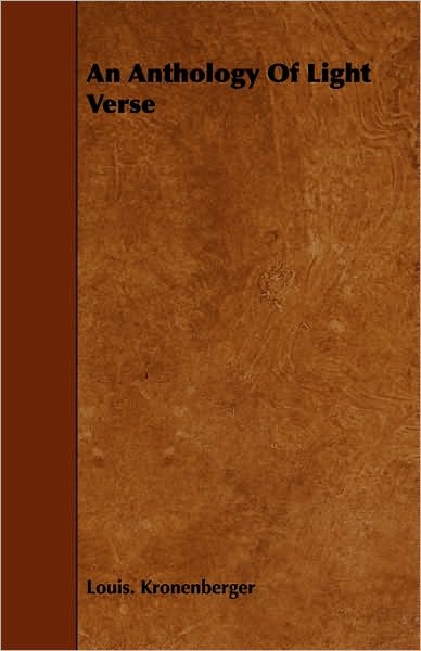An Anthology Of Light Verse