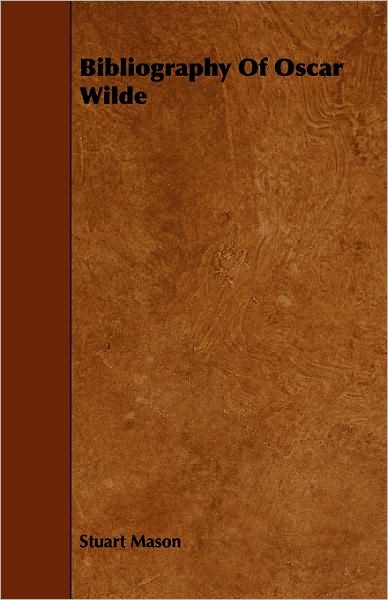 Bibliography Of Oscar Wilde