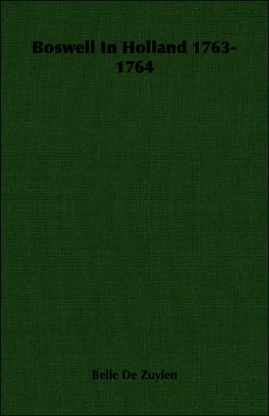 Boswell in Holland 1763-1764