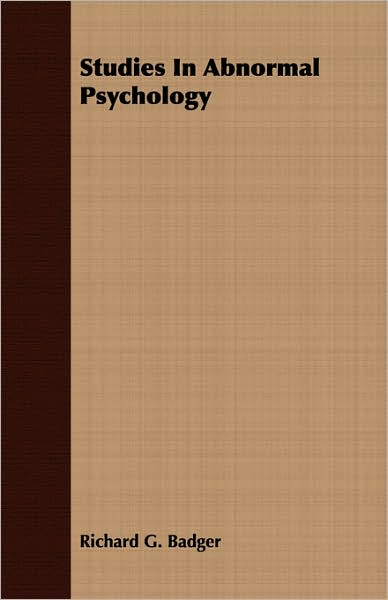 Studies In Abnormal Psychology