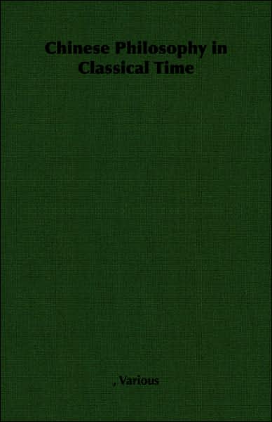 Chinese Philosophy in Classical Time