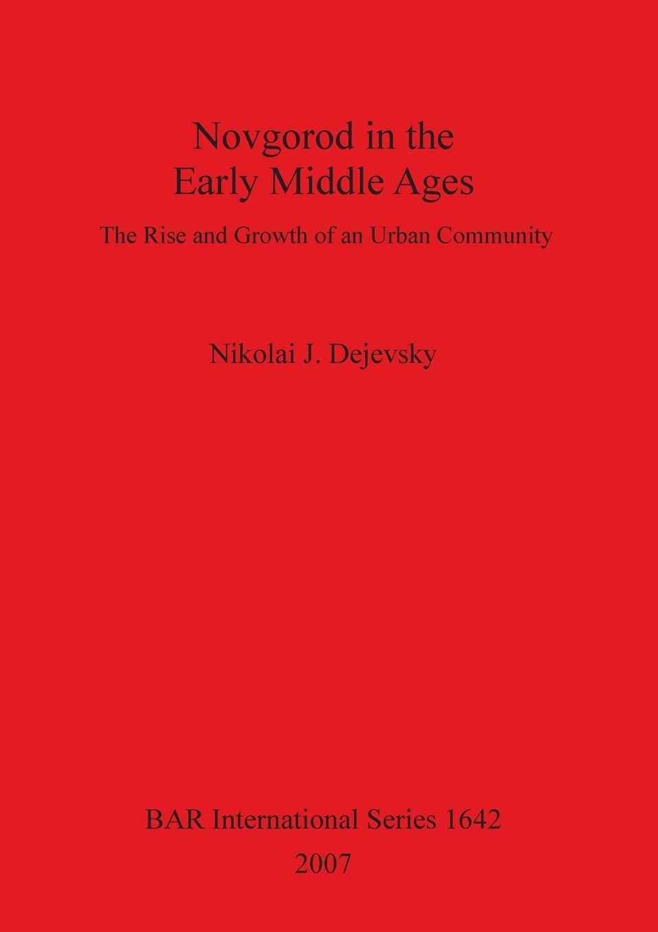 Novgorod in the Early Middle Ages
