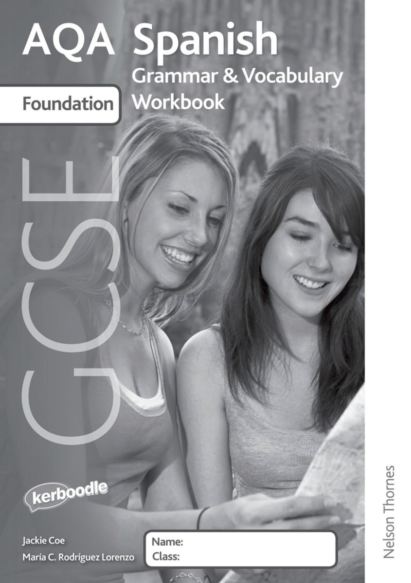 AQA GCSE Spanish Foundation Grammar & Vocabulary Workbooks: Pack of 8