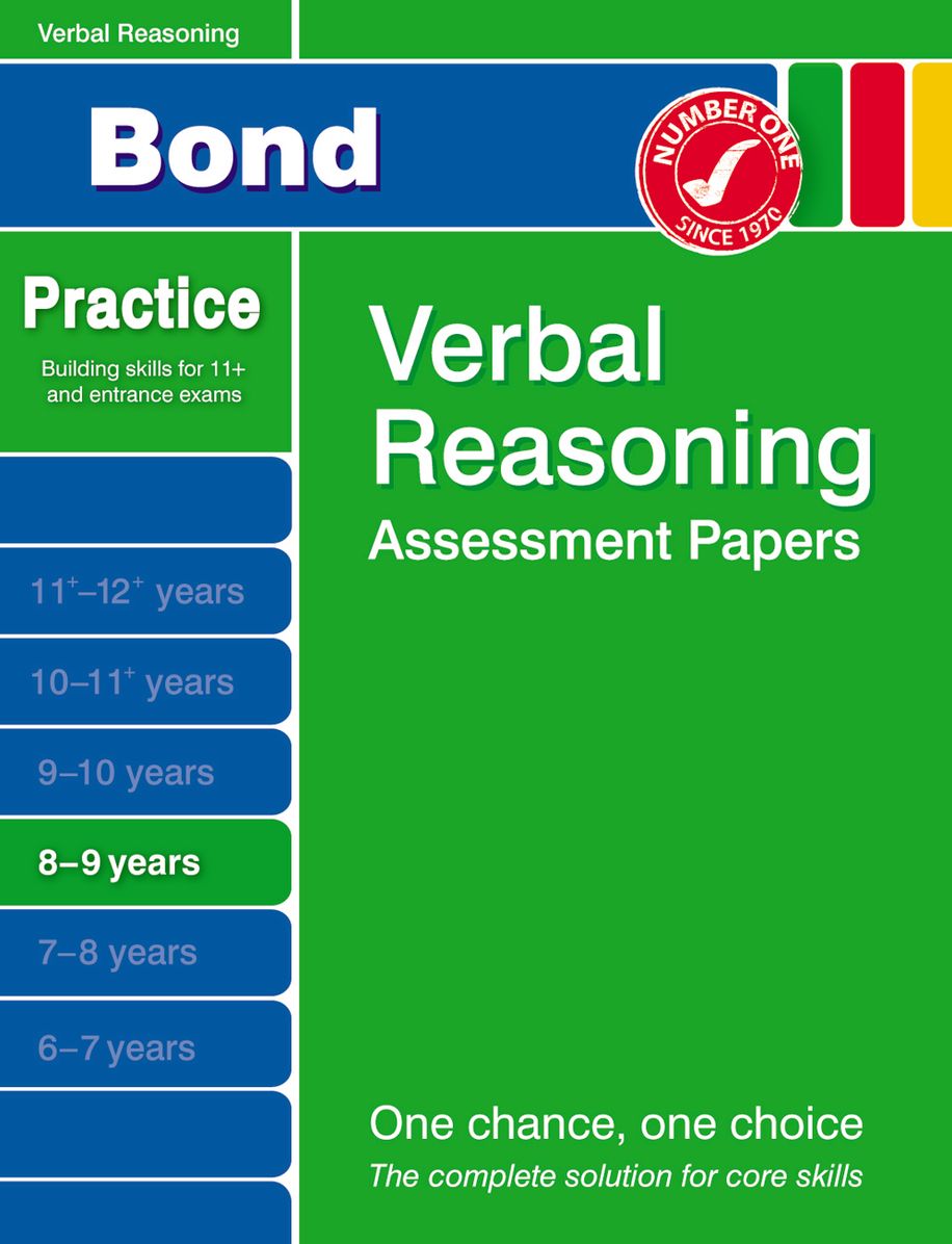 Bond Verbal Reasoning Assessment Papers 8-9 Years