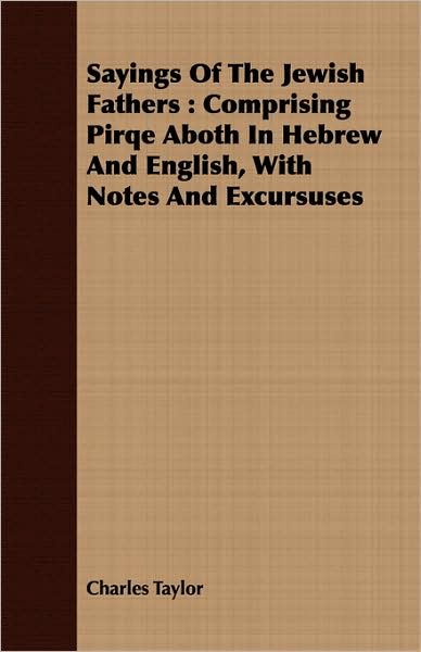 Sayings Of The Jewish Fathers