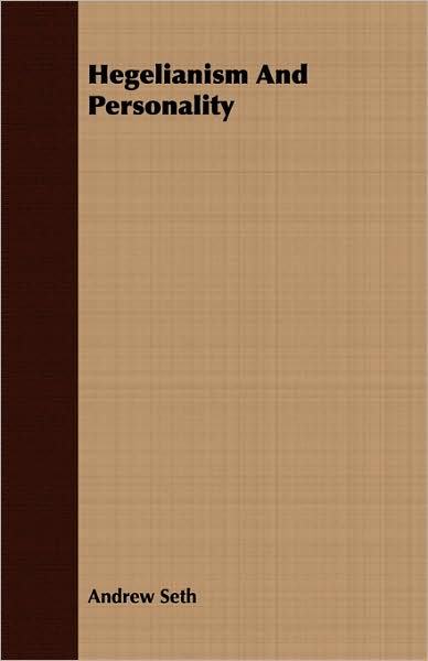 Hegelianism and Personality