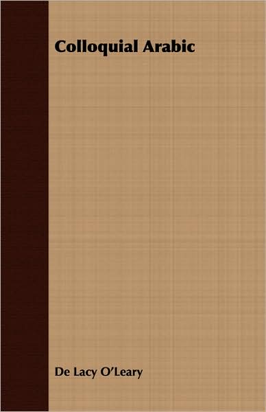 Colloquial Arabic