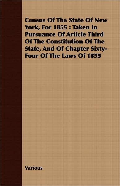 Census Of The State Of New York, For 1855