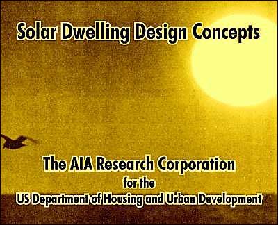 Solar Dwelling Design Concepts