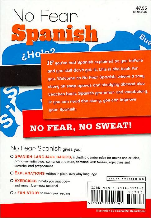 No Fear Spanish: Just the Basics (No Fear Skills Series)