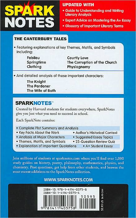 The Canterbury Tales (SparkNotes Literature Guide Series)