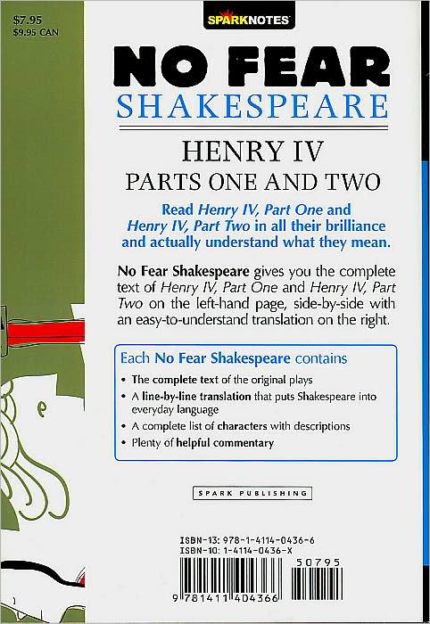 Henry IV Parts One and Two (No Fear Shakespeare Series)