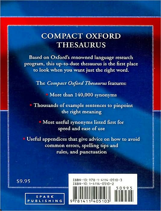 Compact Oxford Thesaurus (Spark Publishing)