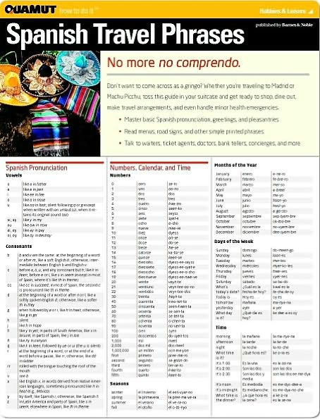 Spanish Travel Phrases (Quamut)