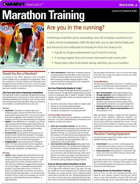 Marathon Training (Quamut)