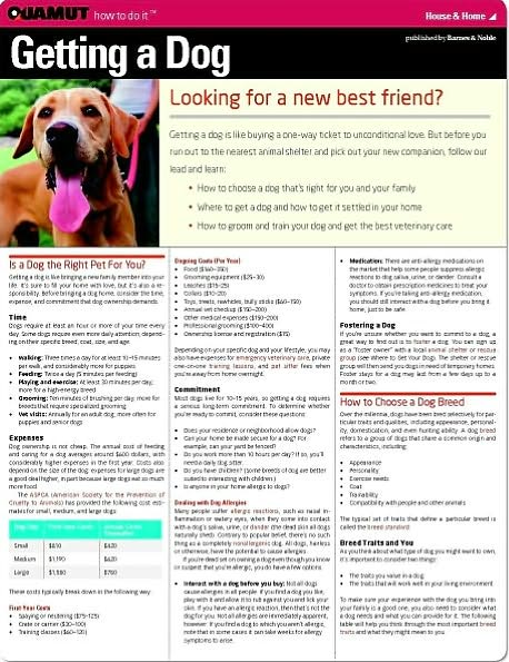 Getting a Dog (Quamut)