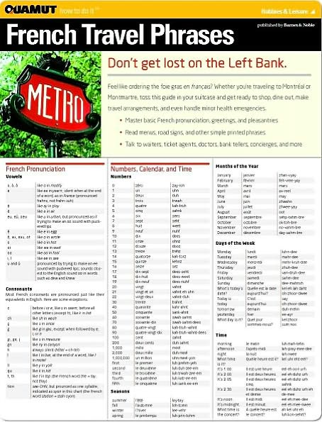 French Travel Phrases (Quamut)