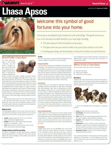Lhasa Apso (Quamut)