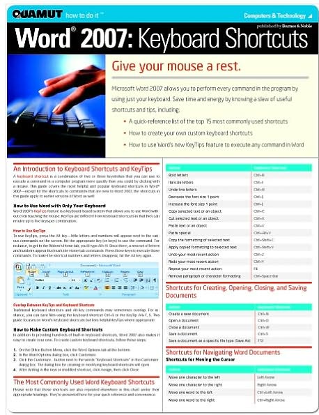 Word 2007 Keyboard Shortcuts (Quamut)