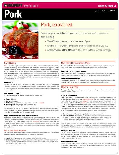 Pork (Quamut)