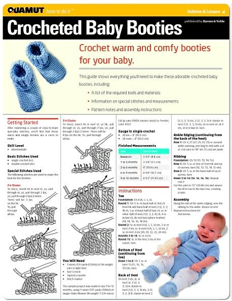 Crochet: Crocheted Baby Booties (Quamut)