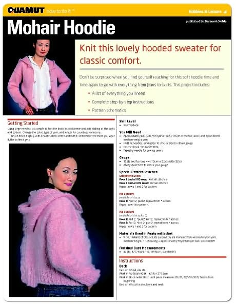 Knitting: Mohair Hoodie (Quamut)