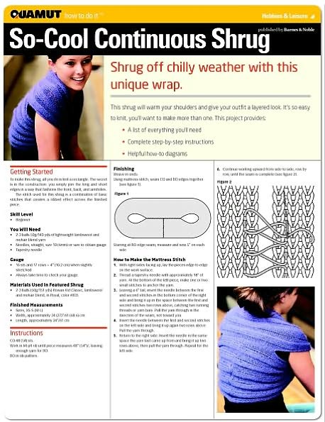 Knitting: So-Cool Continuous Shrug (Quamut)