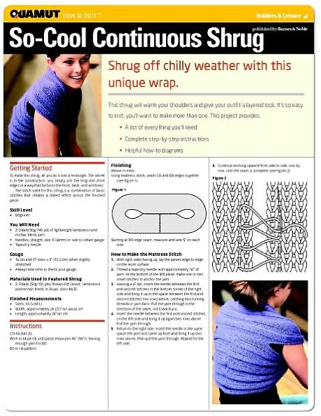 Knitting: So-Cool Continuous Shrug (Quamut)