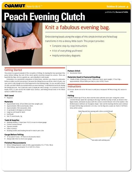 Knitting: Peach Evening Clutch (Quamut)