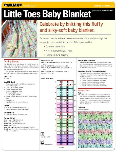 Knitting: Little Toes Baby Blanket (Quamut)