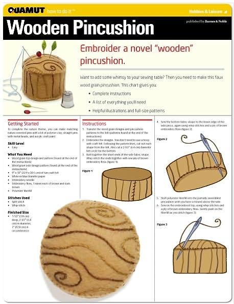 Embroidery: Wooden Pincushion (Quamut)
