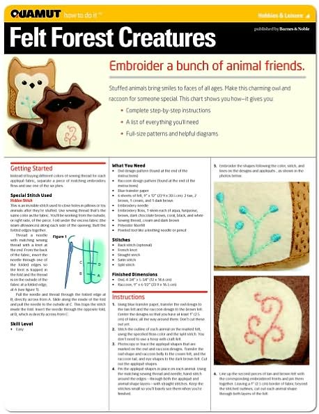 Embroidery: Felt Forest Creatures (Quamut)