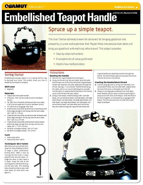 Jewelry Making & Beading Project: Embellished Teapot Handle (Quamut)