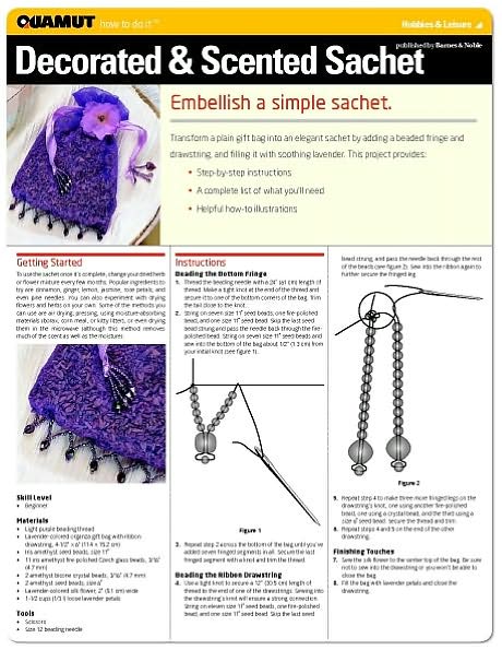 Jewelry Making & Beading Project: Decorated & Scented Sachet (Quamut)