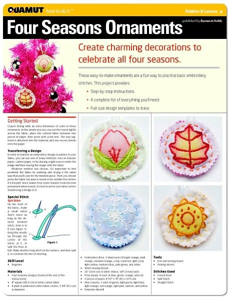 Embroidery Project: Four Seasons Ornaments (Quamut)